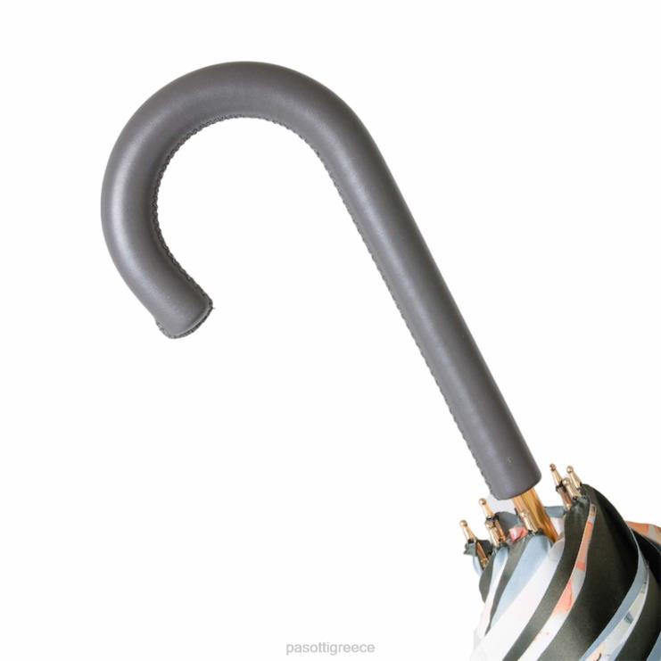 ομπρέλα | PASOTTI 189 9l578-6 p - γκρι ομπρέλα με λουλούδια στο εσωτερικό 2N6B8366 γυναίκες